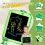 LCD-schrijftablet voor kinderen, peuterspeelgoed, tekenbord groen 4