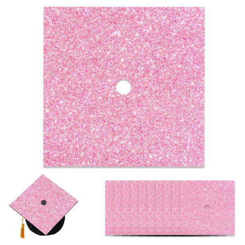 10 cartulinas premium con purpurina rosa 1