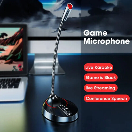 3.5mm Wired Microphone with Loud Speakers for PC Laptop Clear Sound 1