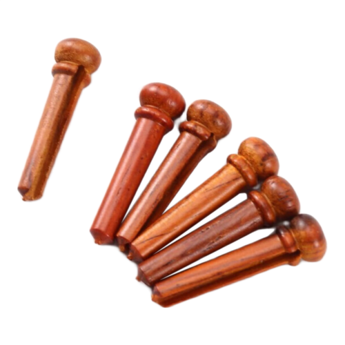 6 trebropinner for akustiske gitarer, solide strengespiker 2