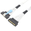 Cable extensor macho SAS MCIO 5.0 124P 16X 16I a MCIO 5.0 124P de 0,5 m 5