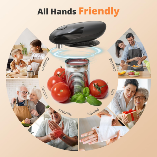 Electric Can Opener,Automatic Can Openers with Smooth Edge 1