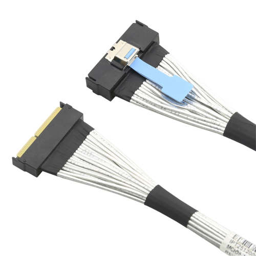 Cable extensor macho SAS MCIO 5.0 124P 16X 16I a MCIO 5.0 124P de 0,5 m 1