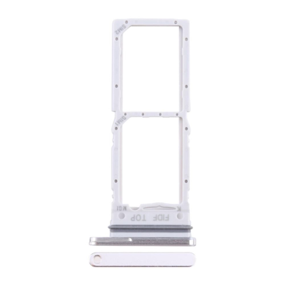 (As The Picture, ) For Samsung Galaxy Z Fold5 5G F946 Oem Dual Sim Card+Sd Card Tray Holder Replacement Part (Without Logo) Silver 4321495681694