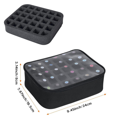 30 Bottles(15ml-0.5fl.Oz) Nail Polish Case Multifunctional Bag 1