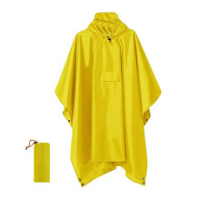 (Yellow) Rain Cape 3 in 1 Rain Poncho Waterproof Poncho Adult, Reusable Rain Poncho Adult Waterproof Poncho,100% new