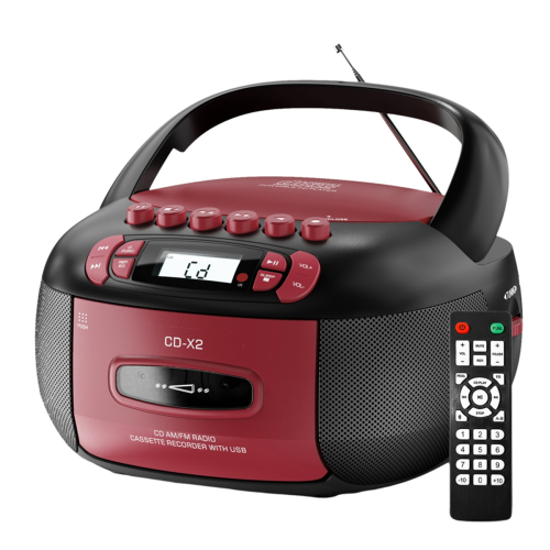 CD Player Cassette AM FM Radio Bluetooth Speakers EU Plug
