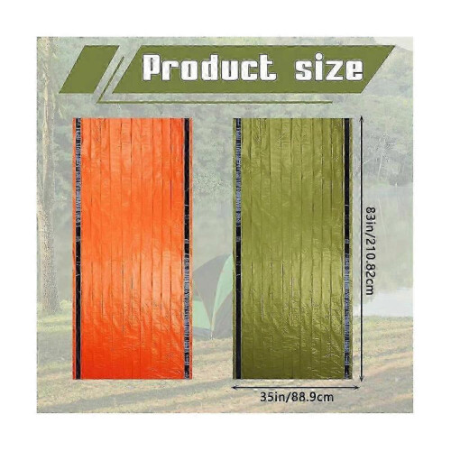 8 Pack Emergency Sleeping Bag Lightweight Thermal Survival Sleeping Bag Waterproof for Outdoor Camp 1