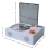 CD-speler Retro Dual Speakers Bluetooth 5.3 Speakers Wit 5