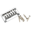 6-strenget fast saddel guitarbro top load tailpiece sølv 1