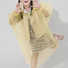 (Style D, Multicolor) Type C ETRAVEL yy08 7Pcs Kids Disposable PE Raincoat Waterproof Transparent Poncho