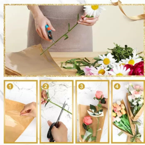 50 Blumentüten mit 50 Blumenkartenhaltern und Bändern 2