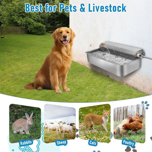 Distributore automatico di acqua per cani, per interni/esterni, per animali domestici 1