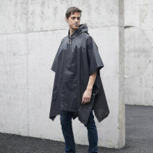 (Black) Rain Ponchos For Women And Men (2 Pack) With Drawstring Hood For Adults Tw