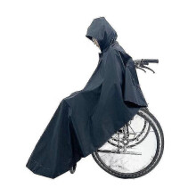 Wheelchair Rain Cover (thermal Inner Lining), Wheelchair Bag, Wheelchair Waterproof Poncho, Wheelchair Rain Cape Navy Blue