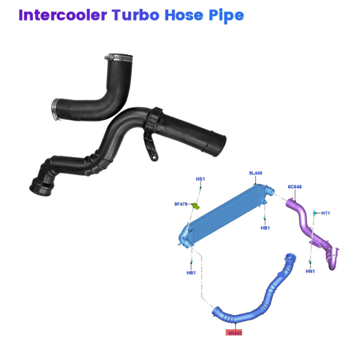 Motor Intercooler Turbo Luchtinlaatslang Pijp Kit voor 2