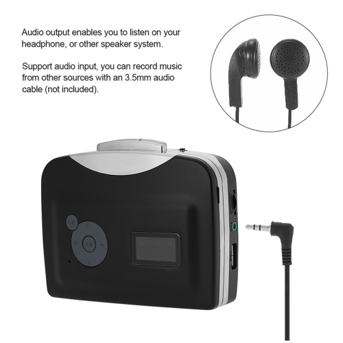 USB Cassette Player Tape-to-MP3 Converter Save Into USB Flash Disk 1
