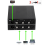 Comutator audio stereo cu 3 căi, pasiv, XLR, 3 mufe, 1 mufă 7