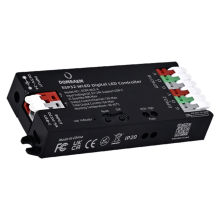 ESP32 WLED USB-C adresserbar LED-controller sort