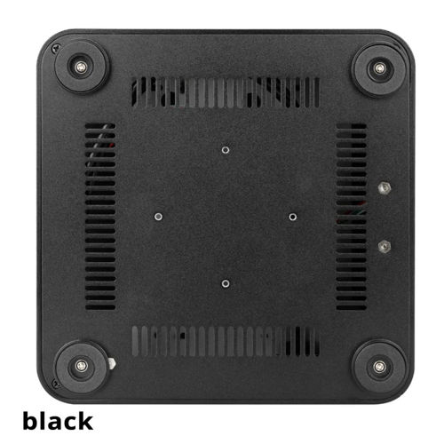 Κουτί Mini HTPC από αλουμίνιο με τροφοδοτικό 8 ακίδων, μαύρο 2