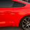 Car Rear Triangular Window Louvers Shutters for Bright Black 3