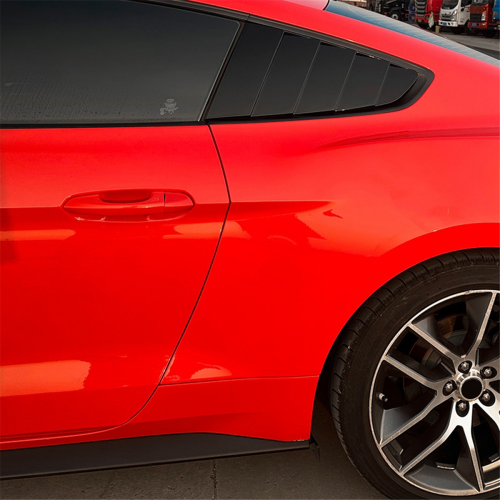 Car Rear Triangular Window Louvers Shutters for Bright Black 2