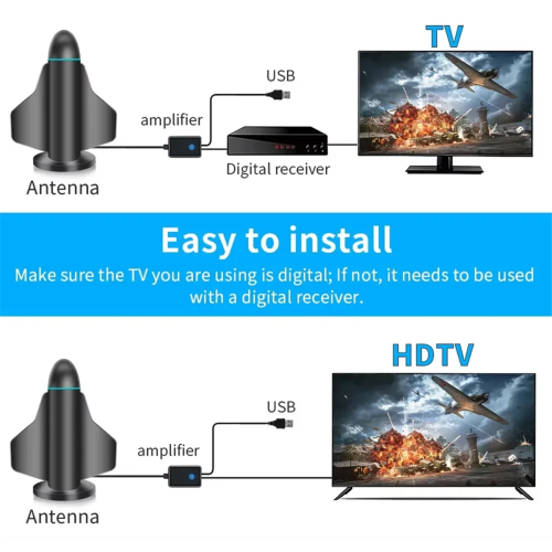 4K HD TV-antenne HD digitalt TV indendørs 2