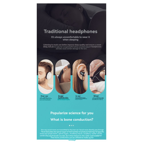Knochenleitungs-Spieluhr, kabelloser Bluetooth-kompatibler Lautsprecher 1