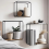 Floating Shelves for Wall 3 Pieces Bathroom Shelf Modern Bracket 5