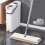 Household Flat Mop Tool Mop Bucket Set Handfree Mopping Flat Mop 6