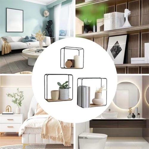 Floating Shelves for Wall 3 Pieces Bathroom Shelf Modern Bracket 2