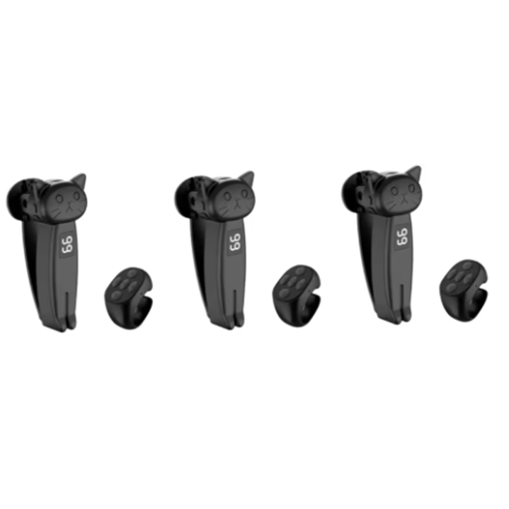 3 Set Remote Control Page Turner Auto Clicker Bluetooth 5.3 Black 4853102504572