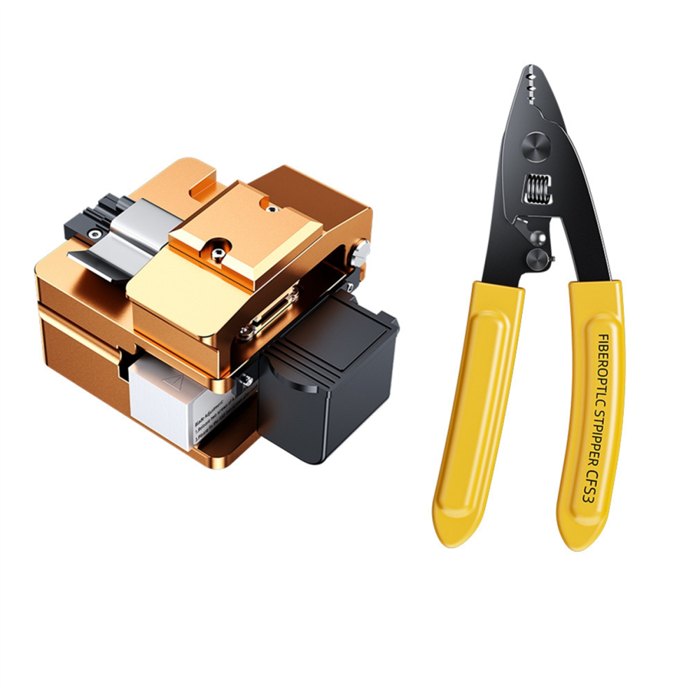 S09 Fiber Optic Cleaver+Pliers Ftth Fiber Cold Connection Cutter 4853102502103