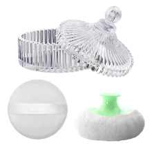 Body Powder Puff en Container Kit, Poederdons voor Vrouwen C