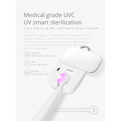MINI UV Light Toothbrush Sterilizer Quick Fans Dry Holder 2