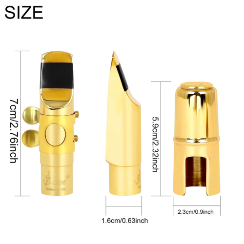Brass Saxophone Mouthpiece Protective Headjoint Sax Soprano 1