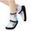 (Colorful,L)Womens Girls Warm Up Bootie Dance Shoe 5