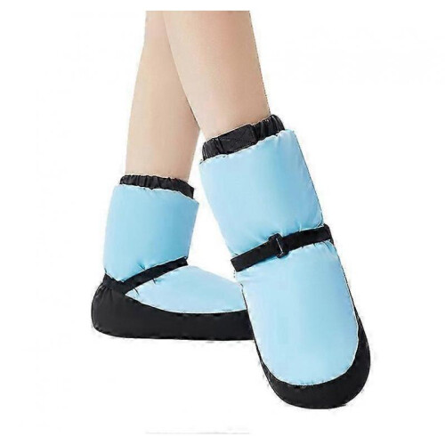 (Blue, S) Womens Girls Warm Up Bootie Dance Shoe 1