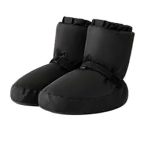 (Black, S) Womens Girls Warm Up Bootie Dance Shoe