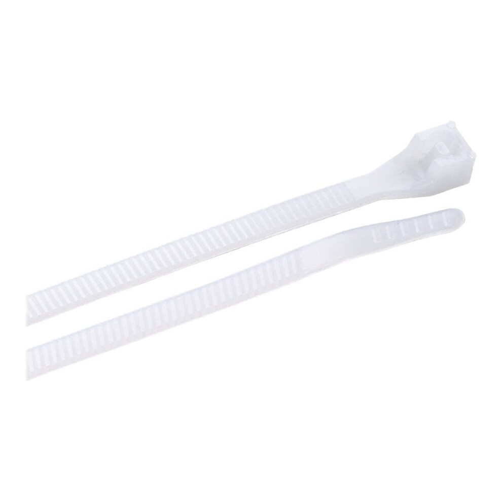 46-308Mn Nylon Cable Tie, 8 Inch., 75 Lb. Tensile Strength, Wire/Wrap & Household Use, Zip Tie, 1000 Pk., Natural 354398655589