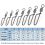 25Pcs Fishing Connector Carabiner Quick Change Snap Terminal,Type 2 5