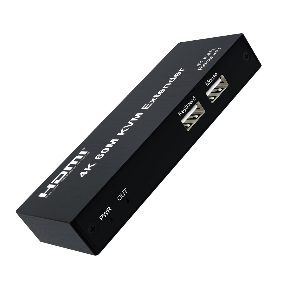 4K 60M Hdmi Kvm Extender, Long Range Kvm Transmitter/Receiver Set, 340Mhz 18Gbps Hd Signal Repeater 354398655831