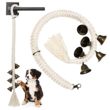 Dog Doorbells for Training 2 Adjustable Pups Bells Loud Ring for Door Knob or Glass