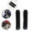 2pcs Universal Fork Bellows Front Black Motorcycle Rubber Front Fork Cover Dust Gaiters Boots Waterproof Durable 4