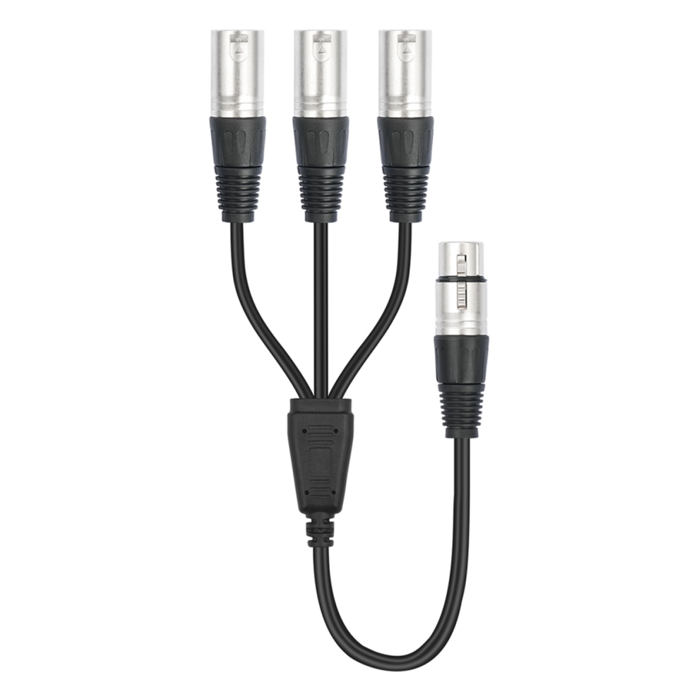 3Pin Xlr Female To 3 Male Y Splitter Cable 4853102510535