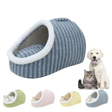 Cozy Hideaway pet Bed, Dog Bed with Cover cave, Hideaway Dog Bed, Cozy cave Dog Bed, Suitable for Small and MediumSized Pets (Blue, S9Pound)