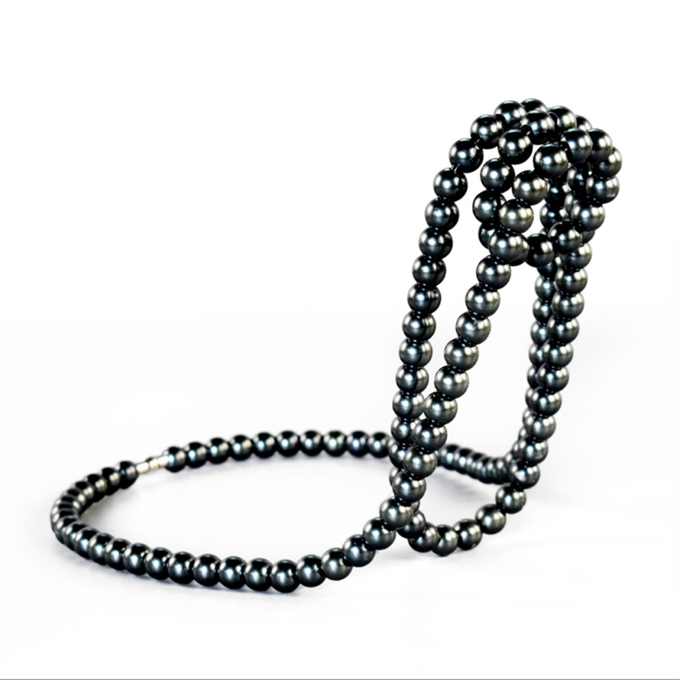 New Pearl Necklace Wine Rack Hang Suspension Wine Bottle Holder Black-image-OPC-PHYWGJY-NEW