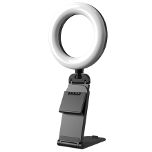 Nuevo anillo de luz LED para selfies con clip y soporte para teléfono