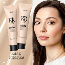 (#210 Medium - 2pcs) Buy 1 Take 1-Long Wearing BB Cream 30ml/1.06fl.oz., Waterproof Hide Pores Concealer Make Up, Cover Blemishes Make Up Cream For Women