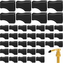40Pcs Kaffee Sirup Pumpe Spitze Kappe Ausgießer Abdeckungen Schwarz Gummi Kappen